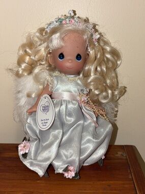 Precious Moments Silver and Pink Angel Dress Doll Outfit